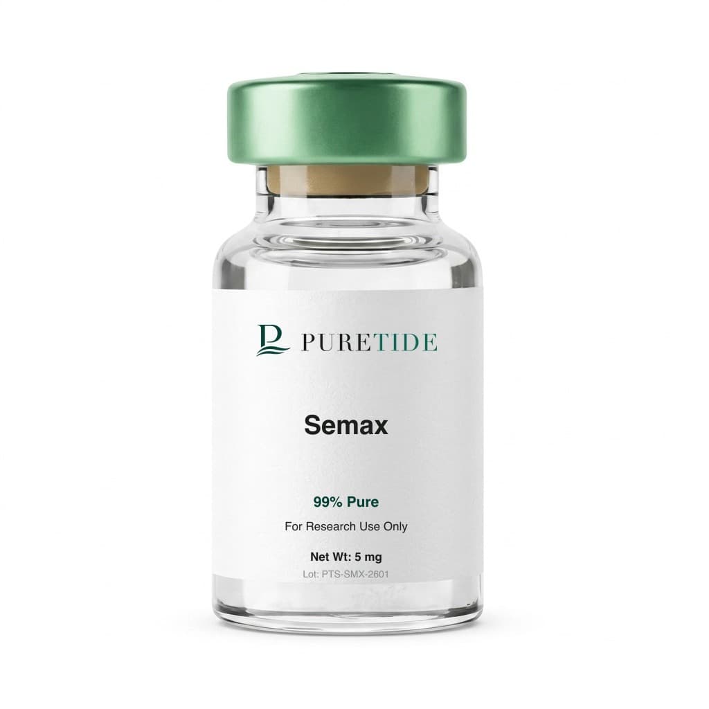 Semax vial with the PureTide house label